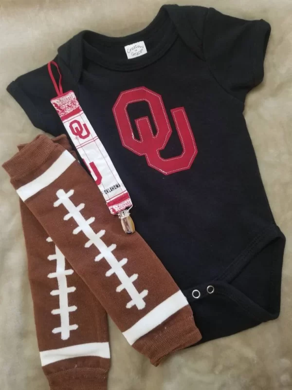 Personalized OU Sooners Onesie, Officially Licensed - Image 2